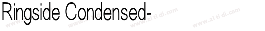 Ringside Condensed字体转换